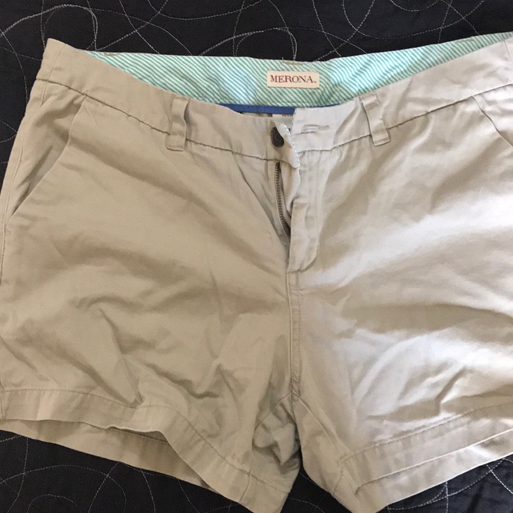 Merona khaki shorts size 14